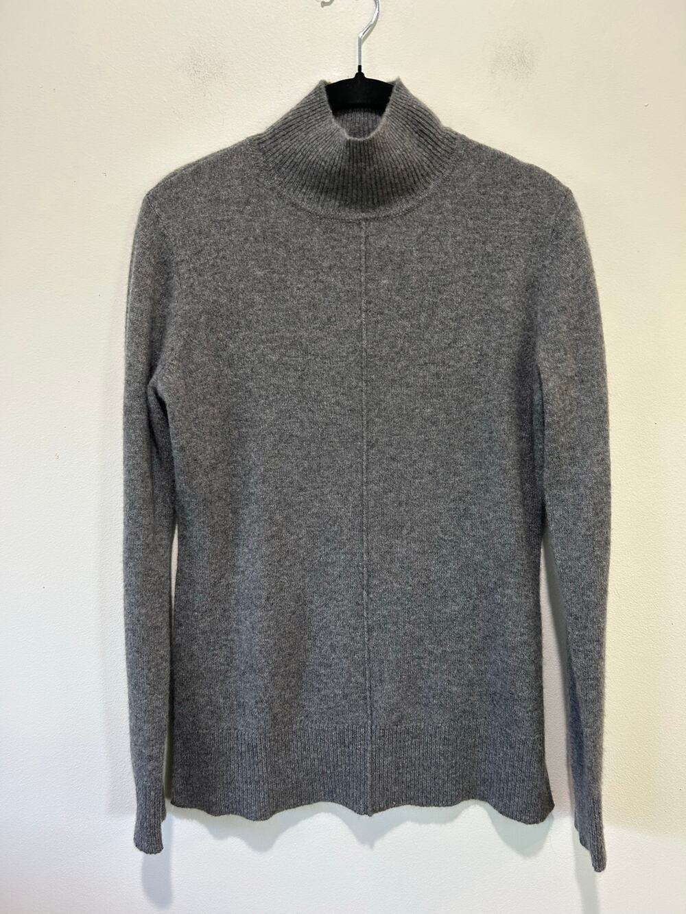 41 Hawthorne cashmere grey mock neck sweater womens S classic minimal